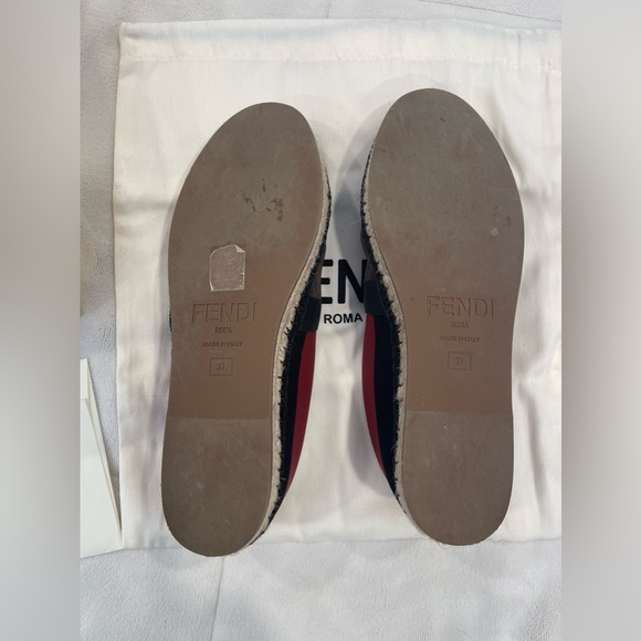 FENDI Colibri Mesh FF Espadrilles sz 37 - Picture 3 of 4